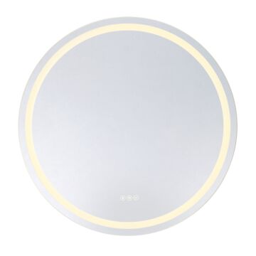 Beckett LED Round Frontlit and Backlit Mirror