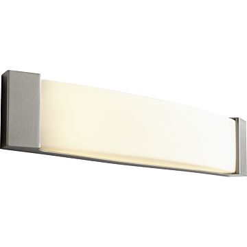 Apollo Two Light Vanity in Satin Nickel by Oxygen