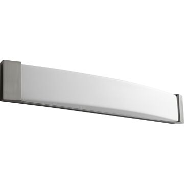 Apollo Two Light Vanity in Satin Nickel by Oxygen