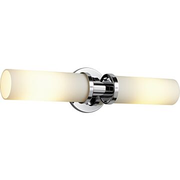 Pebble Two Light Vanity in Polished Chrome by Oxygen