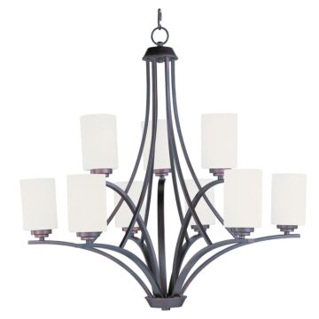 Deven Nine Light Chandelier in Oil Rubbed Bronze by Maxim