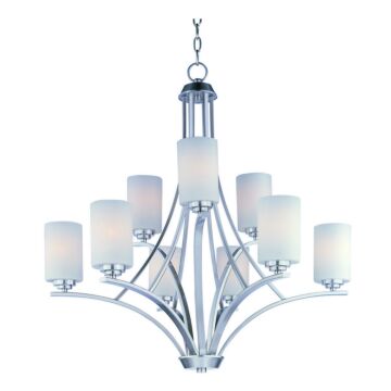 Deven Nine Light Chandelier in Satin Nickel by Maxim