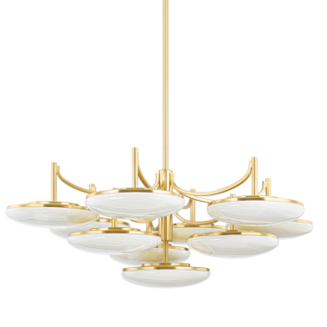 Bregman LED Semi Flush Mount in Aged Brass by Hudson Valley