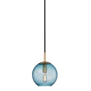 Rousseau One Light Pendant in Aged Brass by Hudson Valley