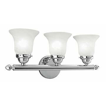 Neptune 3-Light Bathroom Vanity Light in Polished Chrome