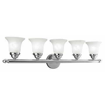 Neptune 5-Light Bathroom Vanity Light in Polished Chrome