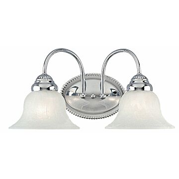 Edgemont 2-Light Bathroom Vanity Light in Polished Chrome