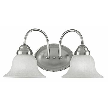 Edgemont 2-Light Bathroom Vanity Light in Brushed Nickel