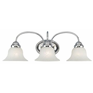 Edgemont 3-Light Bathroom Vanity Light in Polished Chrome