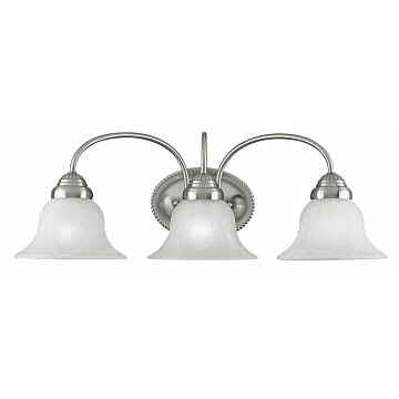 Edgemont 3-Light Bathroom Vanity Light in Brushed Nickel
