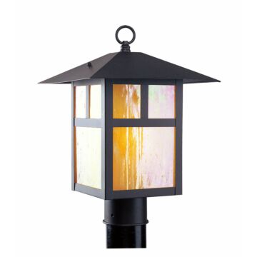Montclair Mission 1-Light Outdoor Post-Top Lanterm in Bronze