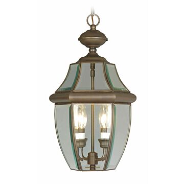 Monterey 2-Light Outdoor Pendant in Bronze