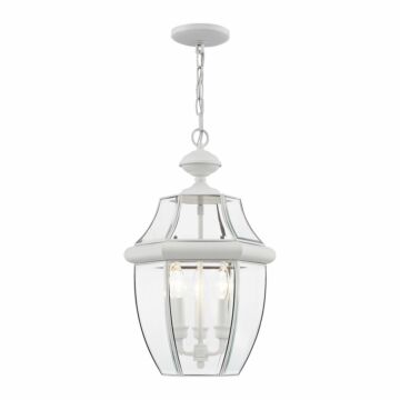 Monterey 3-Light Outdoor Pendant in White