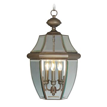 Monterey 3-Light Outdoor Pendant in Bronze