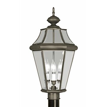 Georgetown 3-Light Post-Top Lanterm in Bronze