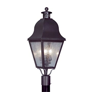 Amwell 3-Light Post-Top Lanterm in Bronze