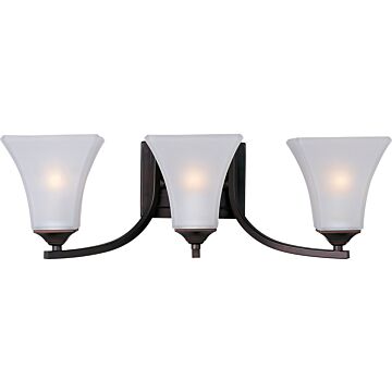 Aurora Three Light Bath Vanity in Oil Rubbed Bronze by Maxim