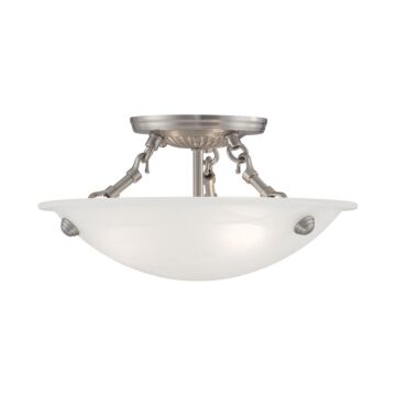 Oasis 3-Light Ceiling Mount in Brushed Nickel