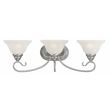 Coronado 3-Light Bathroom Vanity Light in Brushed Nickel