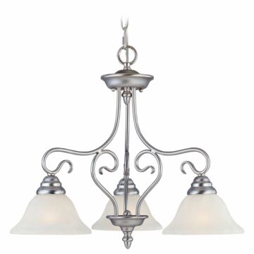 Coronado 3-Light Chandelier in Brushed Nickel