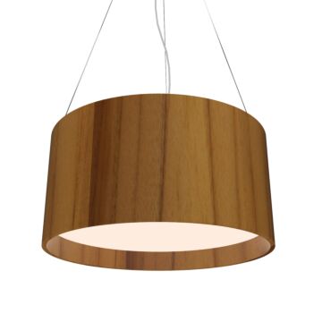 Cylindrical 3-Light Pendant in Teak