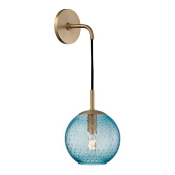 Rousseau One Light Wall Sconce in Aged Brass by Hudson Valley