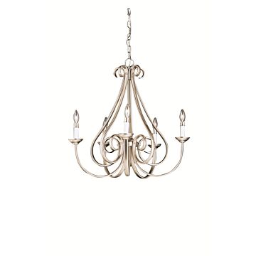 Dover Five Light Chandelier in Brushed Nickel by Kichler