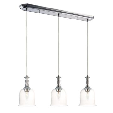 Centennial Three Light Pendant in Polished Nickel by Maxim