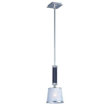 Maritime One Light Mini Pendant in Wenge   Polished Nickel by Maxim