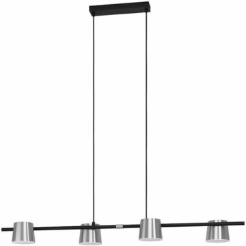 Altamira 4 Light 8.3 inch Structured Black Linear Pendant Ceiling Light