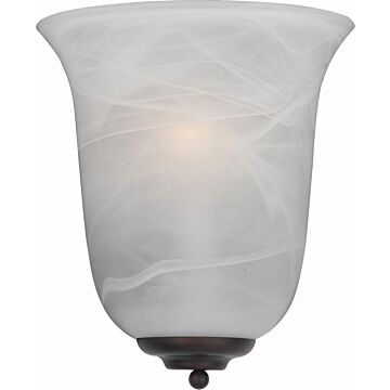 Essentials   2058x One Light Wall Sconce in Oil Rubbed Bronze by Maxim