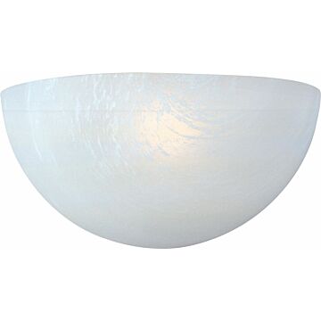 Essentials   20585 One Light Wall Sconce in White by Maxim