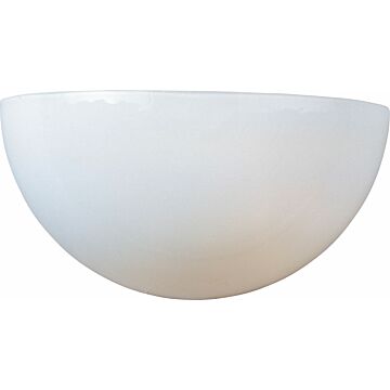 Essentials   20585 One Light Wall Sconce in White by Maxim