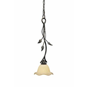 Vine 1-Light Mini Pendant in Oil Shale