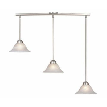 Da Vinci 3-Light Mini Pendant in Brushed Nickel