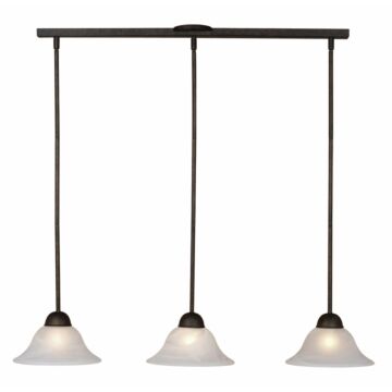 Da Vinci 3-Light Mini Pendant in Oil Burnished Bronze