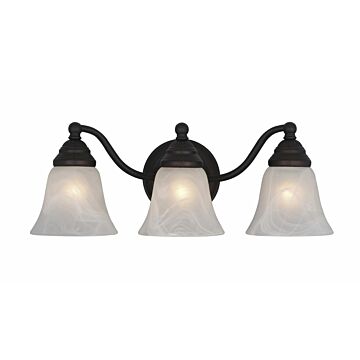 Standford 3-Light Bathroom Vanity Light in Oil Burnished Bronze