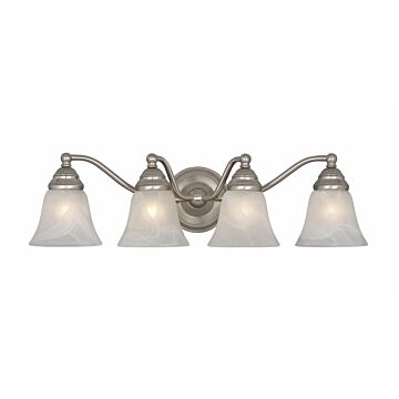 Standford 4-Light Bathroom Vanity Light in Brushed Nickel