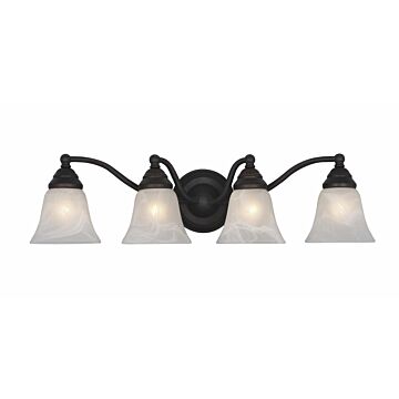 Standford 4-Light Bathroom Vanity Light in Oil Burnished Bronze