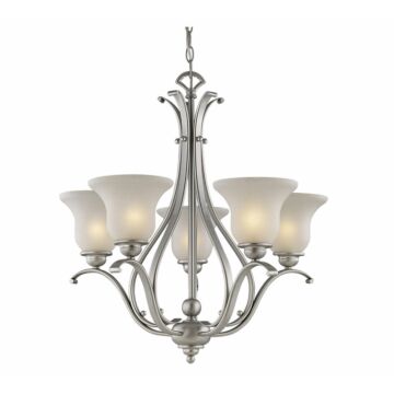 Monrovia 5-Light Chandelier in Brushed Nickel