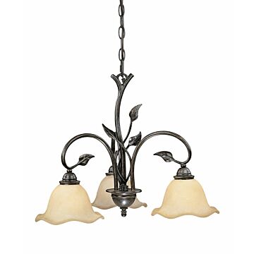 Vine 3-Light Chandelier in Oil Shale