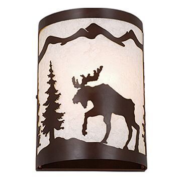 Yellowstone 1-Light Wall Sconce in Burnished Bronze