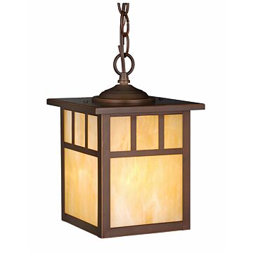 Mission 1-Light Outdoor Pendant in Burnished Bronze