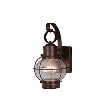 Chatham 1-Light Outdoor Wall Mount in Burnished Bronze