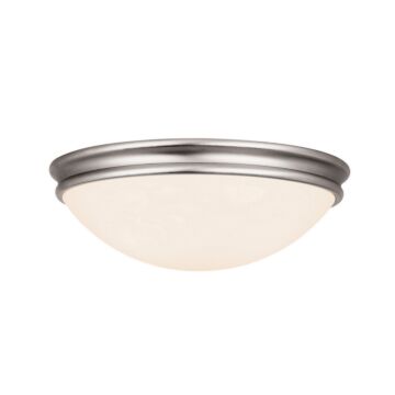 Atom One Light Flush Mount in Brushed Steel by Access