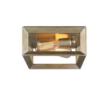 Smyth WG Two Light Flush Mount in White Gold by Golden