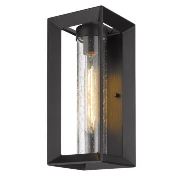 Smyth NB One Light Outdoor Wall Sconce in Natural Black by Golden
