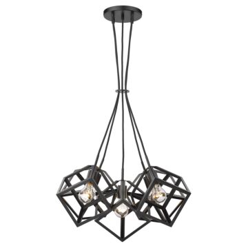Cassio 5-Light Pendant in Matte Black