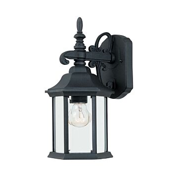 Devonshire 1-Light Wall Lantern in Black