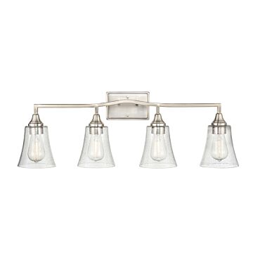 Caily Four Light Vanity in Brushed Nickel by Millennium